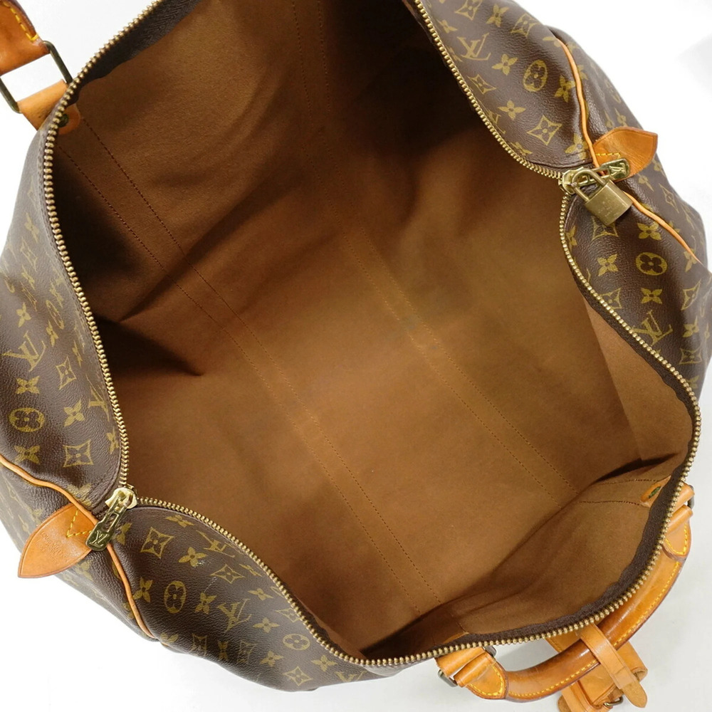 LOUIS VUITTON Authentic Brown Monogram Keepall 60 Boston Bag - Picture 4 of 15